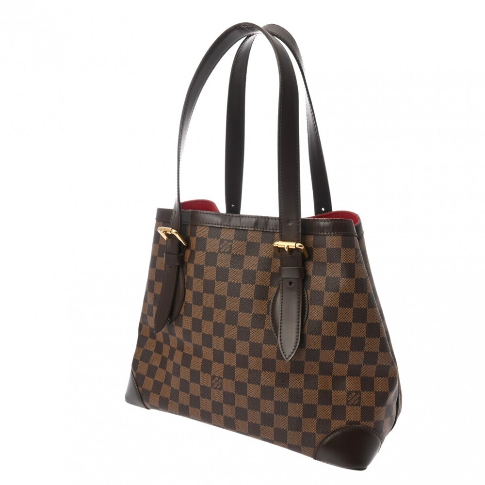 Louis Vuitton Handbag Damier Brown Hampstead Canvas